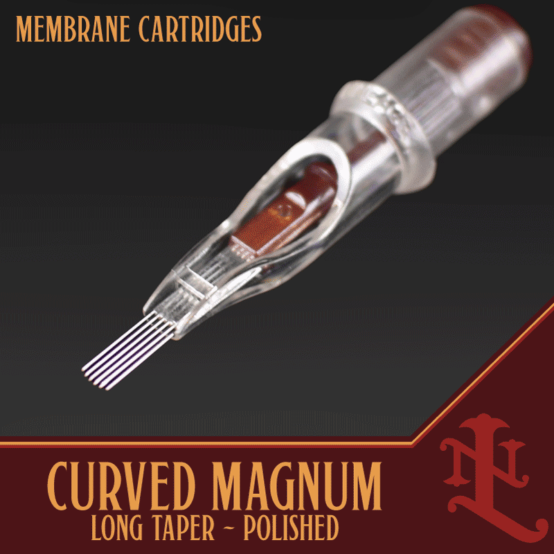 Long Taper Curved Magnum Cartridge Shaders